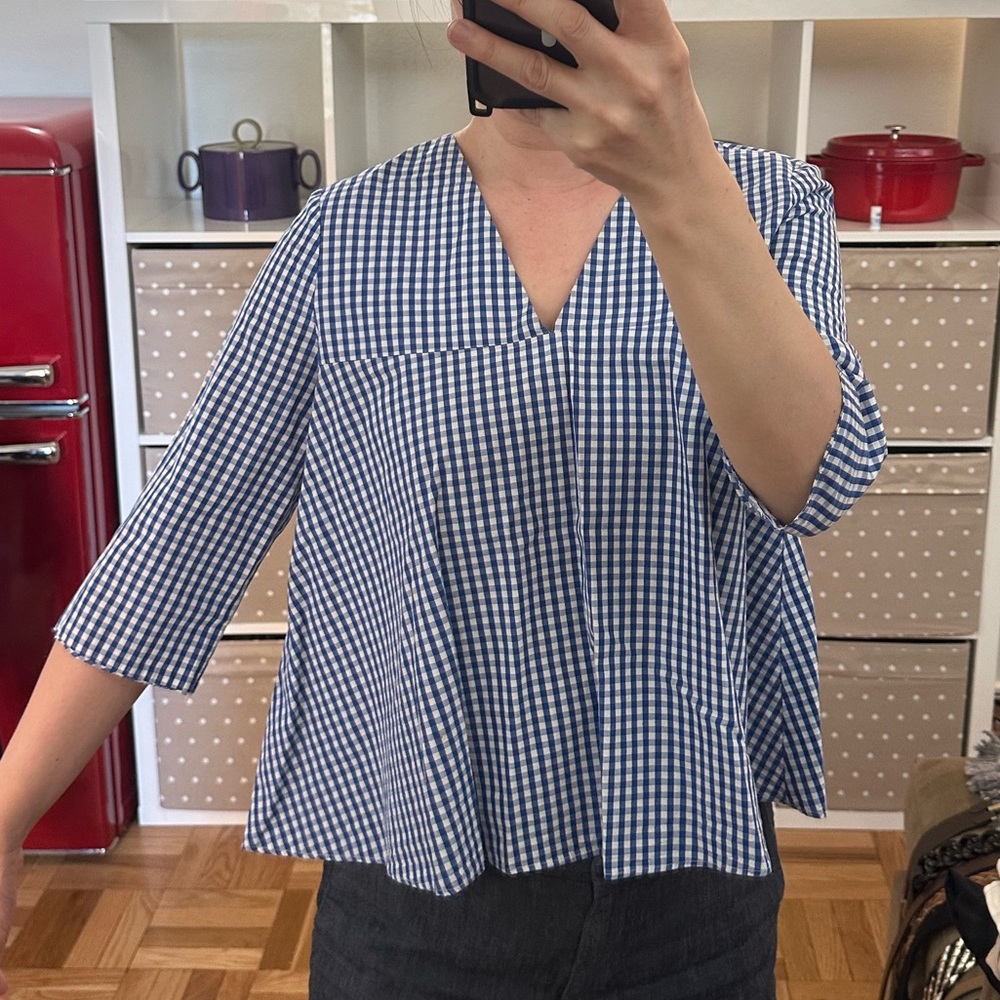 Checkered pattern top - Picture 4 of 5